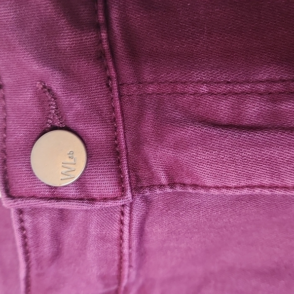 𝅺WASH Lab Mid-Rise Fay Skinny Jeans, Dark Purple, Size 27 NWT - Picture 3 of 11